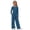 Dark Blue, variant on UACY Girl's 2 Piece Matching Lounge Set Long Sleeve Side Ruching Top Wide Leg Drawstring Pants Set with Pockets