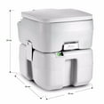 thumbnail image 2 of SereneLife 5.3 Gallon Portable Flushing Indoor Outdoor Travel Camping RV Toilet, 2 of 8