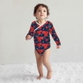 thumbnail image 4 of Xecao Rose Flower Print Baby unisex-baby Cotton Long-sleeve Bodysuits-2 Years, 4 of 6