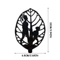 thumbnail image 4 of Wovilon Home Decor Mother'S Day Decorative Leaves Souvenirs Black Wrought Iron Ornaments Gifts, 4 of 5