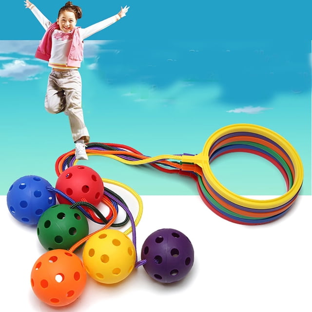 Random Children Jumping Ball Ankle Skip Ball Swing Jumping Ball for Children Adults