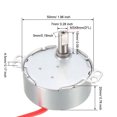 thumbnail image 5 of Uxcell Synchronous Motor 12 VAC 30-36RMP 50-60Hz 4W Double Flat Shaft CW/CCW, 5 of 5