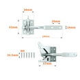 thumbnail image 1 of Fence Latch Door Lock Fence Latch Outdoor Guardrail Lock Buckle Gate Latch, 1 of 4
