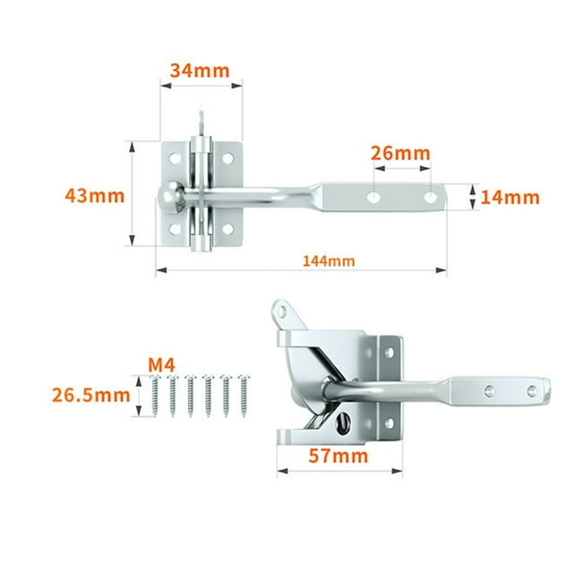 Fence Latch Door Lock Fence Latch Outdoor Guardrail Lock Buckle Gate Latch