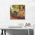 thumbnail image 2 of ARTCANVAS The Japanese Bridge - The Water-Lily Pond Canvas Art Print by Claude Monet - Size: 18" x 18" (1.50" Deep), 2 of 9