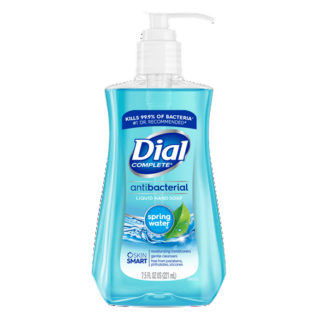 Dial Antibacterial Liquid Hand Soap, Spring Water, 7.5