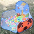 TOYMYTOY Kids Ball Pit Ball Tent Toddler Ball Pit with Basketball for