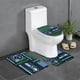 thumbnail image 1 of Juego de alfombras de baño de 3 piezas del equipo Seahawks Alfombra antideslizante para baño de 24 x 16 pulgadas, 1 of 7
