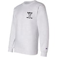 thumbnail image 4 of Popeye Golf Unisex Powerblend Fleece Pullover Crew Neck Sweatshirt Light Gray/Chest Logo Print, X-Large, 4 of 5