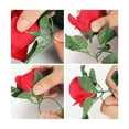 thumbnail image 3 of Guía Enredadera Con Rosas Artificial Decoración Flores Rojo, 3 of 3