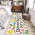 thumbnail image 4 of Children's Day 2'x6' Runner Rugs for Hallway Kitchen Bedside Non Slip Washable, Cartoon Cute Sun Nature Flowers Leaf Entryway Rug Runners with Rubber Backing, Long Carpet Runner for Laundry Room, 4 of 8