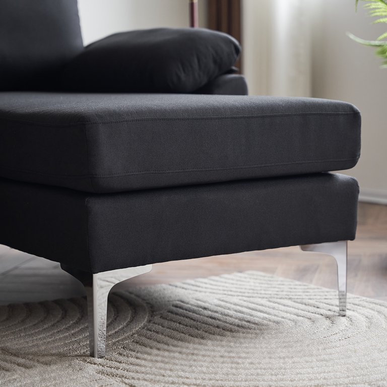 kelen コクーンサカート グレー FREE SIZE Ktaxon Small Space Sectional Sofa Set, L Shaped Linen Couch