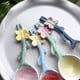 thumbnail image 5 of Cuchara de cerámica bonita de 2 piezas, cuchara for desayuno, cuchara for postre, cuchara for helado, cuchara for arroz, adecuada for mujeres, niñas y niños, 5 of 6