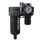 ExelAir EX45FR40A-03P 3/8" NPT Polycarbonate FRL Air Filter Regulator