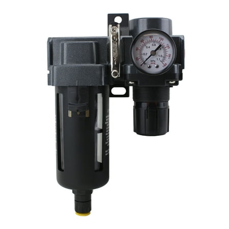 ExelAir EX45FR40A-03P 3/8" NPT Polycarbonate FRL Air Filter Regulator
