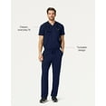 thumbnail image 2 of Jaanuu Holmes Everyday Scrub Top for Men — Classic Fit, V-Neck, 1 Pocket, Anti-Wrinkle, 2 of 6