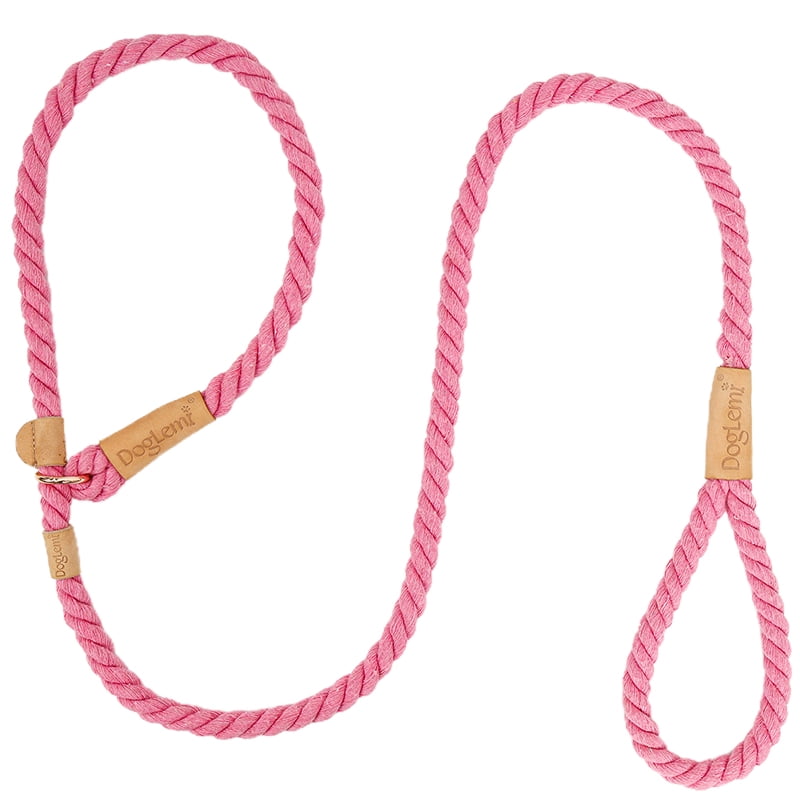 Pety Wo Dog Cotton Rope Leash 5FT Heavy Duty Training Lead Multicolor Traction Rope for Medium Large Dogs Walking Running Camping 