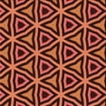 thumbnail image 1 of Ahgly Company Indoor Square Patterned Bright Orange Area Rugs, 7' Square, 1 of 6