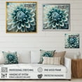 thumbnail image 4 of Designart Blue,White Dahlia Flowers I Canvas Wall Art, 4 of 5