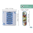 thumbnail image 3 of 7 Day Pill Box Organizer, Hard Case with Embedded Magnet, 7 Stackable Trays with 4 Times a Day Small Pill Compartments Labeled for Morning, Noon, Evening, and Night. Perfect for Organizing Medications, 3 of 6