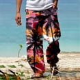 thumbnail image 2 of SNOWSONG Pants for Men, Sweatpants for Men Men's Casual 3D Printed Beach Pants Loose Trend Trousers, Baggy Pants Men, Halloween Pajamas, 1x Pants, Hot Pink S, 2 of 6