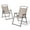 Beige, variant on Pellebant Black Patio Outdoor Folding Dining Chairs Set of 4