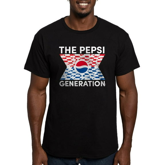 CafePress - Pepsi Generation Check Men's Fitted T Shirt (Dark) - Men's Fitted T-Shirt
