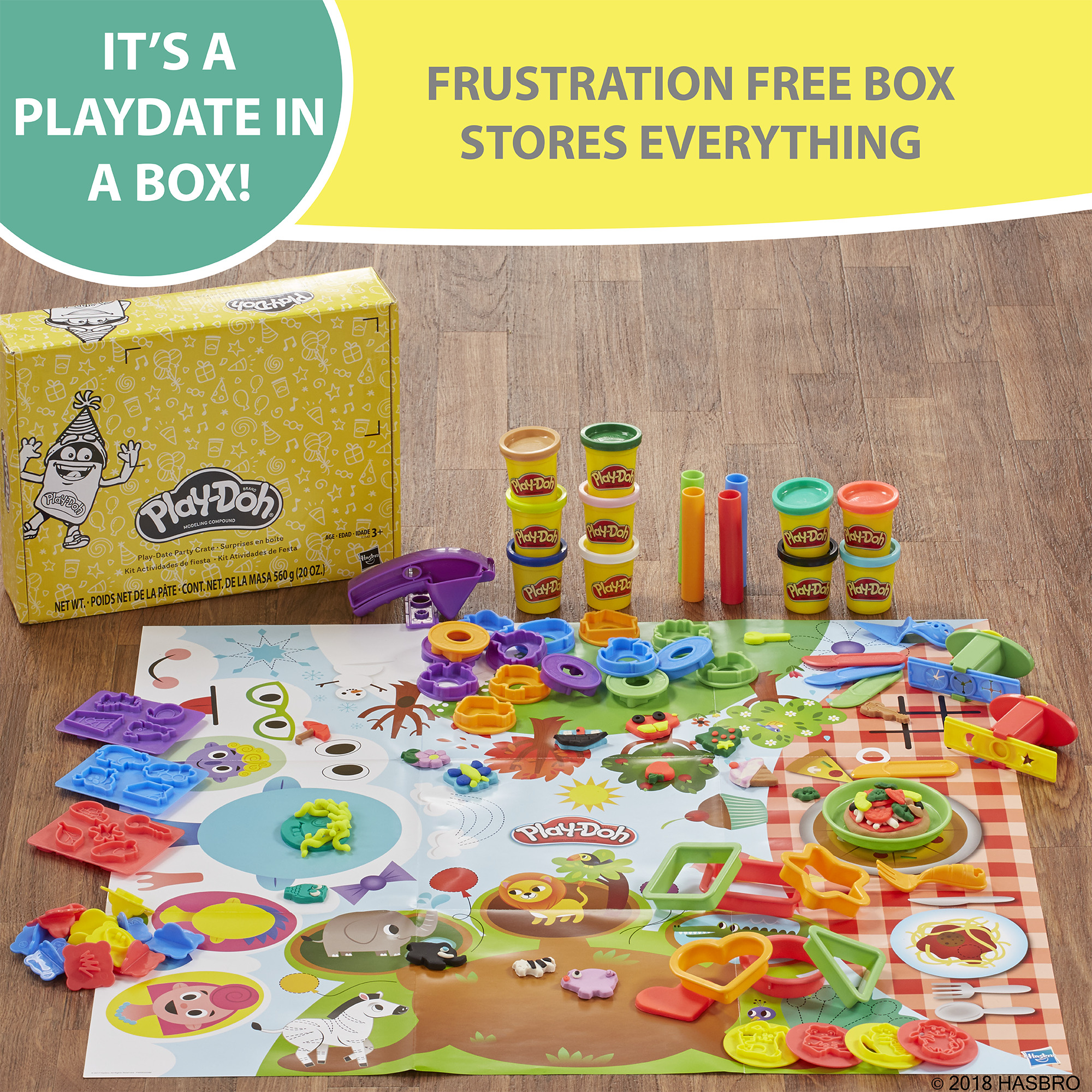 Play-Doh Kid's Play-Date Party Crate Playset - image 3 of 9