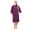 Purple, variant on ALLEN & MATE 100% Cotton Hooded Surf Poncho Changing Robe - Quick Absorbent Changing Towel with Pocket for Surfing Men Women