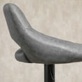 thumbnail image 4 of HomCom Bar Stool with Adjustable Height & 360-Degree Swivel, Grey, Set of 2, 4 of 9