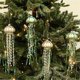 thumbnail image 2 of Medusas de cristal, decoración navideña colgante con cuentas y serpentinas, juego de 4, 2 of 5