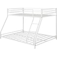 thumbnail image 4 of Churanty Twin over Full Metal Floor Bunk Bed,White, 4 of 6