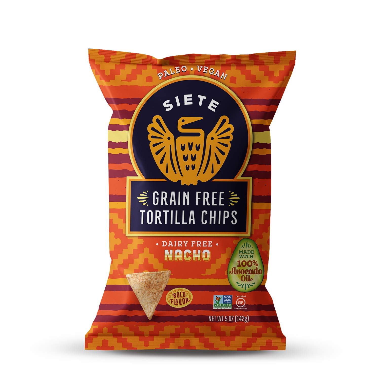 Siete Family Foods Tortilla Chip - Nacho, 5 Oz Bag