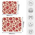 thumbnail image 2 of Ryvnso Elegant Tropical Floral-p9 Dish Drying Mat for Kitchen Countertop 18x24 Large Dish Pad Drainer Rack Dish Sink Mats, 2 of 7