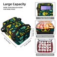 thumbnail image 3 of Alien Double Layered Insulated Lunch Bag with Two Compartments for Cold and Hot Food Storage - Large Capacity Refrigerated Meal Bag for Hand Carry - 7.1x11.4x16.1 inches, 3 of 6