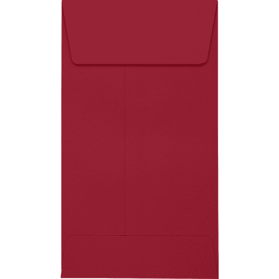 LUXPaper #5 1/2 Coin Envelopes, 3 1/8 x 5 1/2, Garnet, 1000/Pack