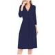 thumbnail image 1 of Robas Cortas para Mujeres 3/4 Manga Cuello en V Color Sólido Ropa Casual Roba 50% Algodón 45% Algodón Artificial 5% Spandex, Ropa de Salón Respirable Cómoda para el Verano, 1 of 1