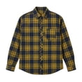 thumbnail image 6 of VgaVtl Men's Long Sleeve Shirt Fall Winter Turn Down Collar Thin Button Going Out Tops for Men Checkered Casual, 6 of 8