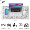thumbnail image 5 of Long Mouse Pads for Desk,Pioneer Flower Floral Print Pattern Desk Mats on Top Of Desks, Desk Mouse Pad Extra Large with 3mm Non-Slip Base and Stitched Edge for Gaming,Office,Work,Home 31.5"x15.7", 5 of 6