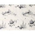 thumbnail image 2 of De Leon Collections 66104 Lodge Toile Moose & Bear Woodland Forest Animal Print 60' x 50' Decorative Throw Quilt Blanket, 2 of 3