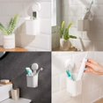 thumbnail image 1 of Soporte para cepillos de dientes montado en la pared - Soporte para cepillos de dientes eléctrico Sin taladro Ventosa Caddy para cepillos de dientes - Accesorio de baño multiusos White Cup Banban ShuxiuWang 8390613582522, 1 of 1