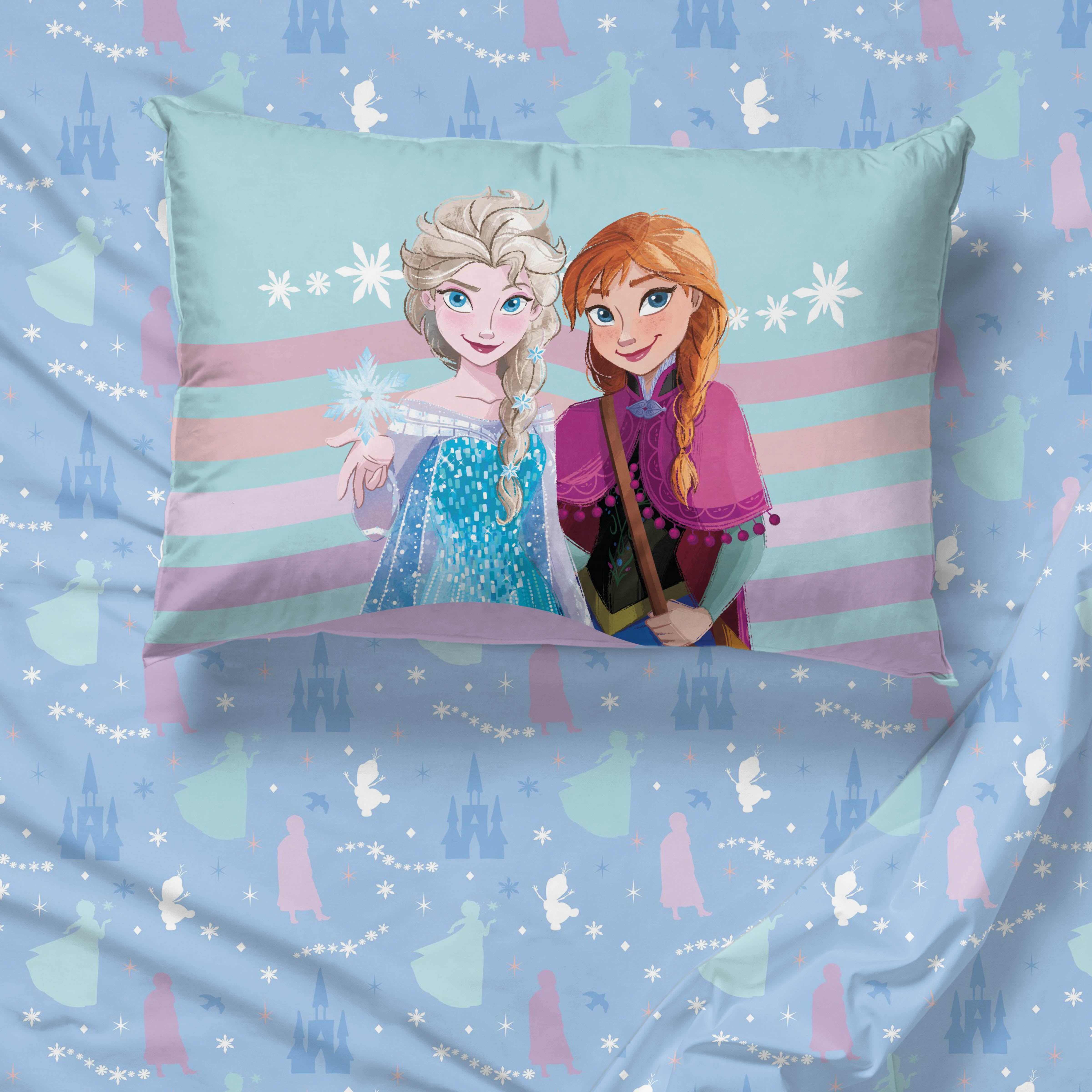 Frozen The Poet Inside 5 Piece Twin Size Kids Comforter Set wth Sham - Super Soft Disney Elsa Bed Set for Kids