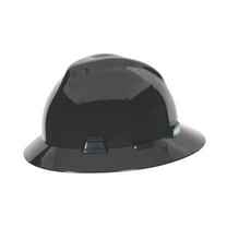 V-Gard Slotted Full-Brim Hat with Fas-Trac III Suspension - Black