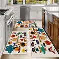thumbnail image 6 of Kitchen Rugs Sets 3 Piece with Runner Floral Kitchen Floor Mat Carpet Farmhouse Rugs and Mats Non Skid Washable Runner Rug for Kitchen Office Sink Laundry, 6 of 12