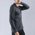 thumbnail image 4 of Mlzmgr Hoodies for Men Long Sleeve Spandex Strtchy Lightweight Gym Running Casual Sweatshirts Mens Fashion, 4 of 6