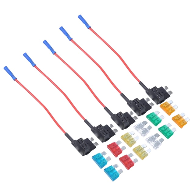 12x Portafusibles de hoja para automóvil con circuito 25 Fusibles de Macarena Agregue un portafusible de circuito