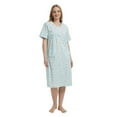 thumbnail image 3 of GLOBAL Womens Cotton Nightgowns Sleepwear Short Sleeve Pajama Dress Nightshirts, Sizes S to 3X, 3 of 6