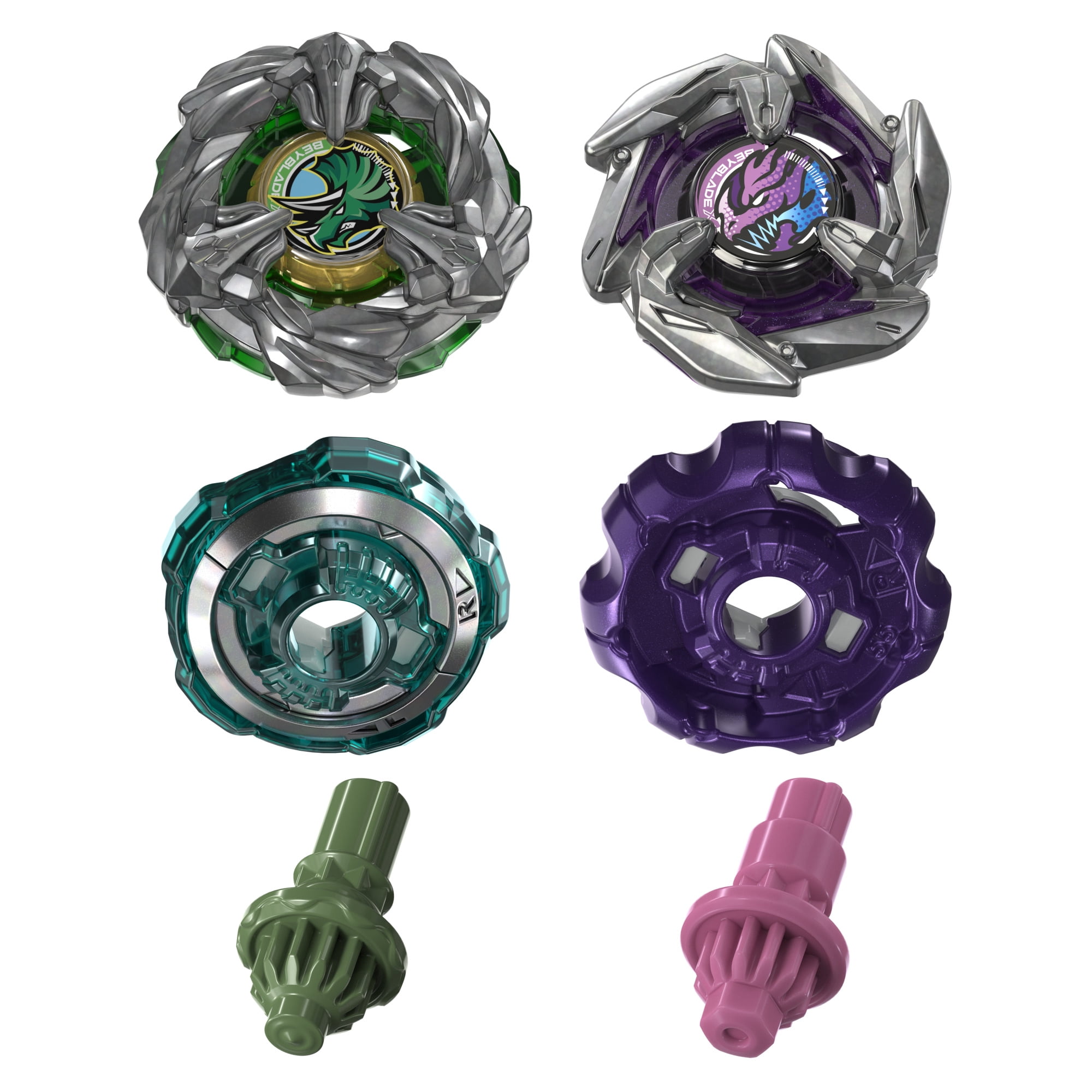 Beyblade X Brace Triceratops M-85BS BX & Dagger Dran 7-55K BX Dual Pack Set, Ages 8+