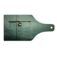 thumbnail image 2 of Grey Cutting Board, Close up Photo of Abandoned Warehouse Home Store Door with a Hanging Lock Print, Tempered Glass Cutting and Serving Board, Wine Bottle Shape, Charcoal Grey, by Ambesonne, 2 of 5