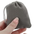thumbnail image 2 of Minkissy compact jewelry bag 50pcs Grey Cloth Drawstring Closure for Friends Christmas Back to School, 2 of 8